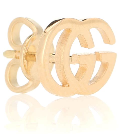 gucci gold earrings studs|Gucci interlocking gg earrings.